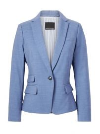 Fitted Crop Lightweight Wool Blazer at Banana Republic