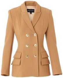 Fitted DB and Flap Jacket at Sergio Hudson