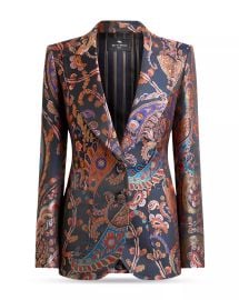 Fitted Jacket with Peak Lapel at Bloomingdales