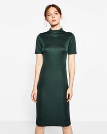 Fitted Mid Length Dress at Zara