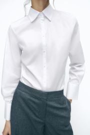 Fitted Poplin Shirt at Zara