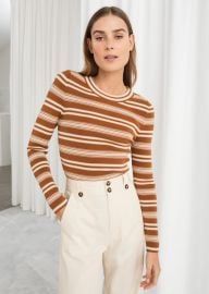 Fitted Striped Top at & Other Stories