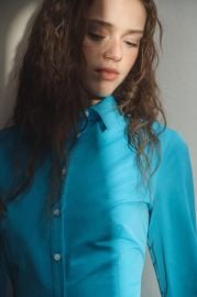 Fitted Taffeta Shirt at Zara