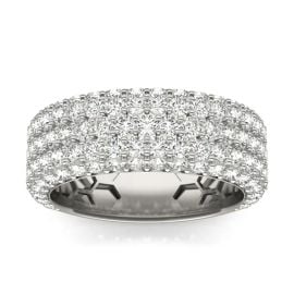 Five-Row Pav Statement Ring at Charles & Colvard