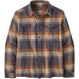 Fjord Flannel Shirt in Sunrise Ridge Forge Grey at Skis