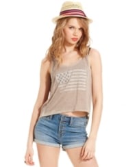 Flag print tank by Jessica Simpson at Macys