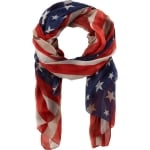 Flag scarf by Roda at Barneys