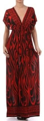 Flame printed maxi dress at Amazon