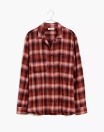 Flannel Oversized Ex-Boyfriend Swing Shirt in Buffalo Check at Madewell