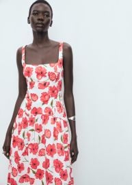 Flared cotton dress - Women MANGO USA at Mango