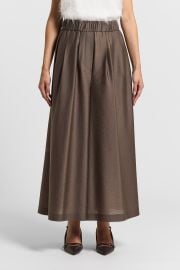 Flared lyocell-blend trousers Peserico US at Peserico