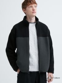 Fleece Full-Zip Jacket Color Block UNIQLO US at UNIQLO