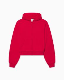 Fleece Zip Hoodie Red Khy at Khy