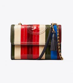 Fleming Eel Patchwork Convertible Shoulder Bag at Tory Burch