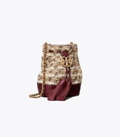 Fleming Soft Tweed Mini Bucket Bag at Tory Burch