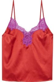 Fleur Du Mal James Lace Trim Camisole at The Outnet