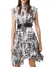 Fleur Wing Pleated Dress at Bloomingdales