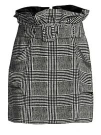 Fleur du Mal - Plaid Paper Bag Skirt at Saks Fifth Avenue