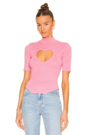 Fleur du Mal Heart Cutout Knit Top at Revolve