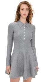Fleur du Mal Henley Flared Corset Dress Medium Heather Grey L at Shopbop