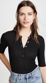 Fleur du Mal Henley Thong Bodysuit at Shopbop