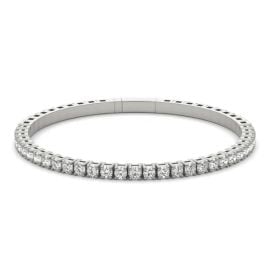 Flexible Tennis Bangle Bracelet at Charles & Colvard