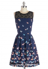 Flight of Fanciful Dress at ModCloth