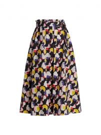 Floating Dot Printed Poplin Midi Skirt at Saks Fifth Avenue