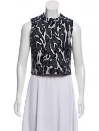 Flock Printed Crop Top by Proenza Schouler at The Real Real