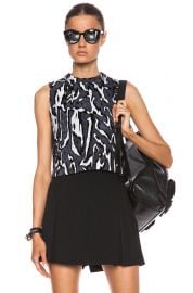 Flock printed crop top by Proenza Schouler at Forward by Elyse Walker