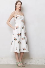 Floorstitched midi dress at Anthropologie