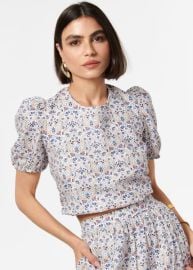 Flor Crop Top Spring Tapestry CAMI NYC at Cami NYC