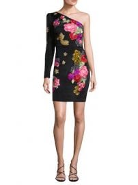 Flora Fauna Embellishment One Shoulder Dress by Nicole Miller at Gilt at Gilt