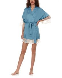 Flora Nikrooz Gabby Satin Kimono Robe Bloomingdales at Bloomingdales