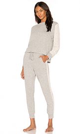 Flora Nikrooz Harbor Long Sleeve PJ Set in Heather Grey from Revolve com at Revolve