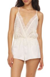 Flora Nikrooz Romper in Antique Ivory at Nordstrom