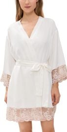 Flora Nikrooz Rosa Charmeuse Kimono Ivory M at Shopbop