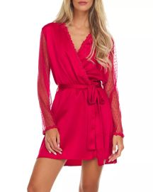 Flora Nikrooz Showstopper Charmeuse Cover-Up Robe Bloomingdales at Bloomingdales