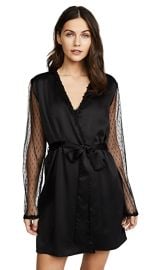 Flora Nikrooz Showstopper Charmeuse Robe With Lace at Shopbop