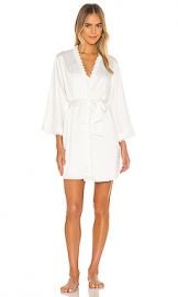 Flora Nikrooz Victoria Solid Charmeuse Wrap Robe in Ivory from Revolve com at Revolve