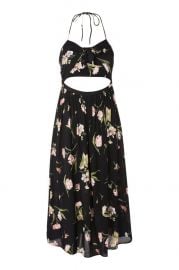 Floral Bow Front Halter Dress at Topshop