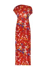 Floral Burnout Jacquard Draped Shoulder Sheath Lela Rose at Lela Rose