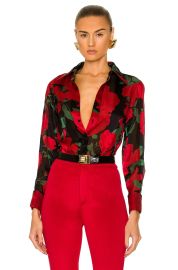 Floral Button Down Shirt by Saint Laurent at Forward