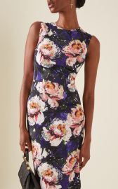 Floral Cady Midi Dress By Dolce amp Gabbana at Moda Operandi