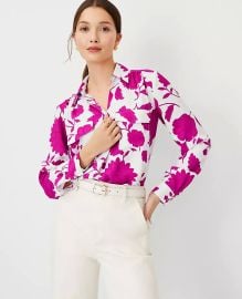 Floral Camp Shirt at Ann Taylor