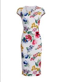 Floral Cap-Sleeve Sheath Dress at New York & Co