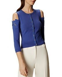 Floral Cold-Shoulder Cardigan  Karen Millen at Bloomingdales