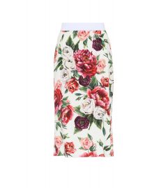 Floral Crepe Skirt by Dolce & Gabbana at Mytheresa