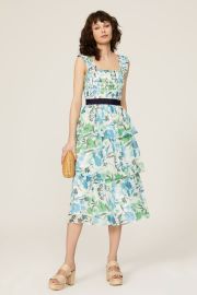 Floral Crinkle Tiered Dress by Peter Som Collective for 40 - 55 at Rent the Runway