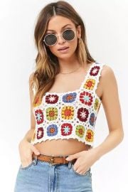 Floral Crochet Crop Top by Forever 21 at Forever 21